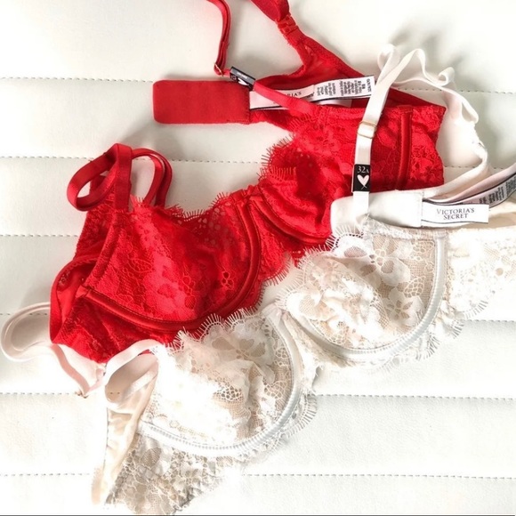 Victoria’s Secret Red Lace Bra - Picture 3 of 3